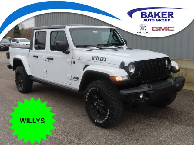 Bright White Clearcoat 2022 Jeep Gladiator Pickup Truck Four-Wheel Drive 8-Speed Automatic