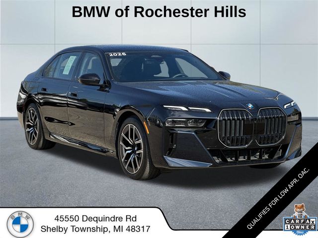 Carbon Black Metallic 2026 BMW 7 Series 740i xDrive Sedan All-Wheel Drive 8-Speed Automatic