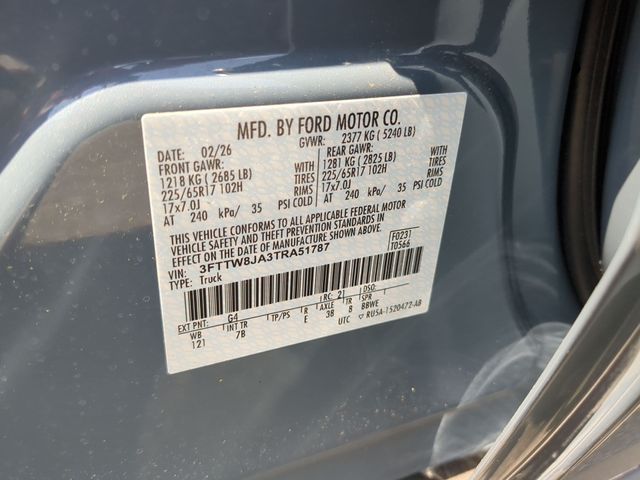 New 2026 Azure Gray Metallic Tri-Coat Ford XLT image 46