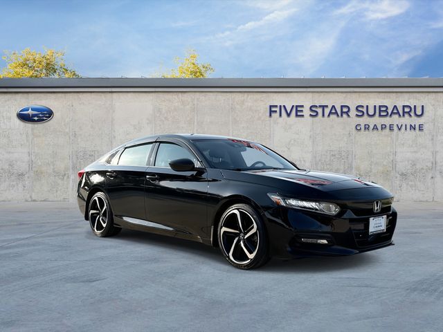 Black 2019 Honda Accord Sedan Front-Wheel Drive Continuously Variable Transmission