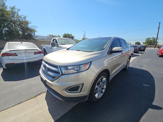 White Gold Metallic 2018 Ford Edge SUV / Crossover Front-Wheel Drive 6-Speed Automatic