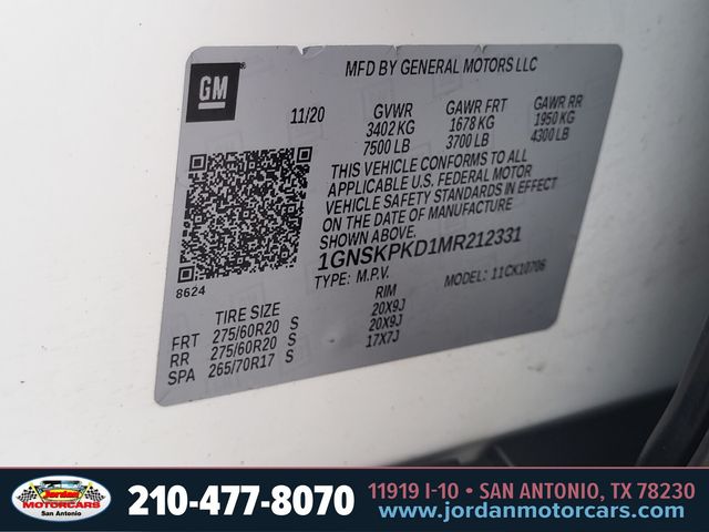 Used Car 2021 Chevrolet Tahoe  Z71 For Sale Under $50,000 In San Antonio, Texas