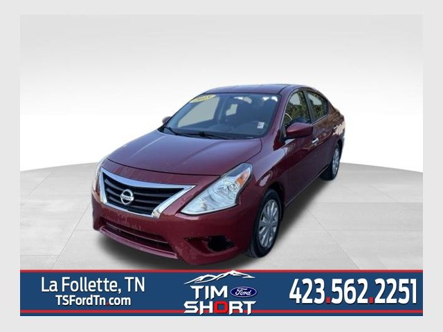 Red Brick 2015 Nissan Versa Sedan Front-Wheel Drive Continuously Variable Transmission