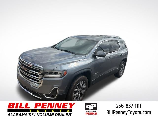 Gray (Satin Steel Metallic) 2020 GMC Acadia SLT FWD SUV / Crossover Front-Wheel Drive 9-Speed Automatic