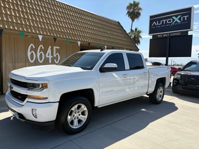 Summit White 2018 Chevrolet Silverado 1500 LT Crew Cab 4WD Pickup Truck Four-Wheel Drive 6-Speed Automatic Overdrive