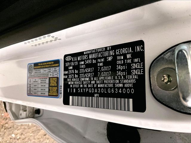 2020 Kia Sorento LX White at Bob Ruth Ford