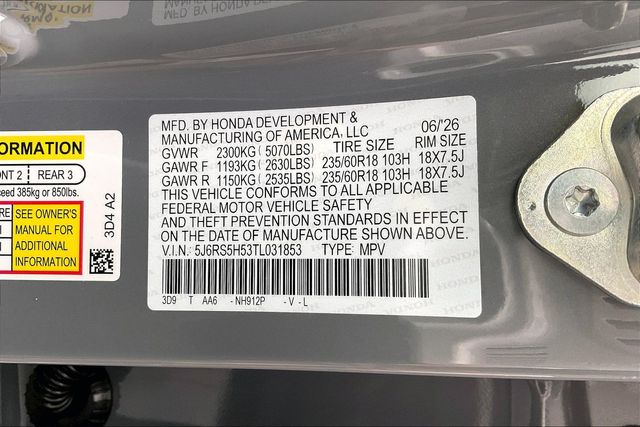 New 2026 Honda CR-V Hybrid SUV