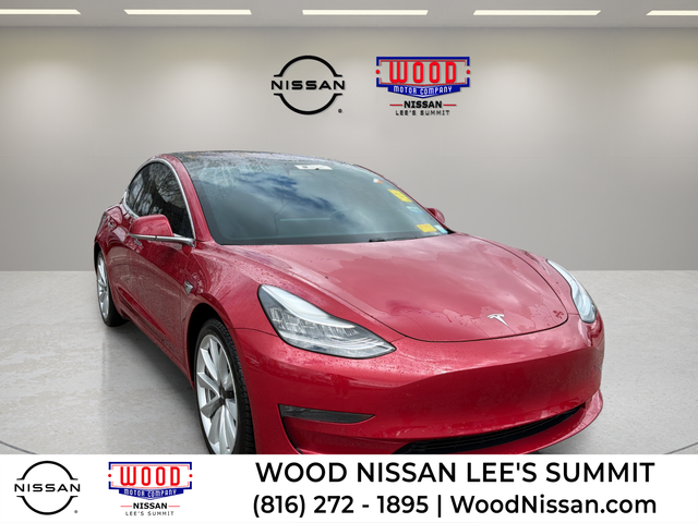 Red Multi-Coat 2018 Tesla Model 3 Long Range AWD Sedan All-Wheel Drive 1-Speed Automatic