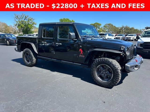 Black Clearcoat 2020 Jeep Gladiator Rubicon Crew Cab 4WD Pickup Truck Four-Wheel Drive 8-Speed Automatic