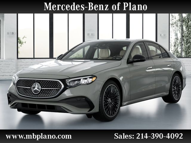 Gray (MANUFAKTUR Alpine Grey) 2026 Mercedes-Benz E-Class Sedan Rear-Wheel Drive 9-Speed Automatic