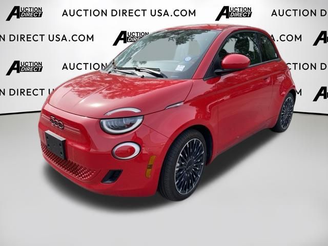 Red by (Red) 2024 FIAT 500e Hatchback 1-Speed Automatic