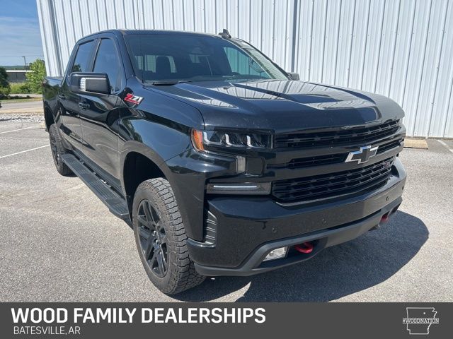 Black 2021 Chevrolet Silverado 1500 LT Trail Boss Crew Cab 4WD Pickup Truck Four-Wheel Drive Automatic