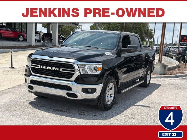 Diamond Black Crystal Pearlcoat 2023 RAM 1500 Pickup Truck Four-Wheel Drive 8-Speed Automatic