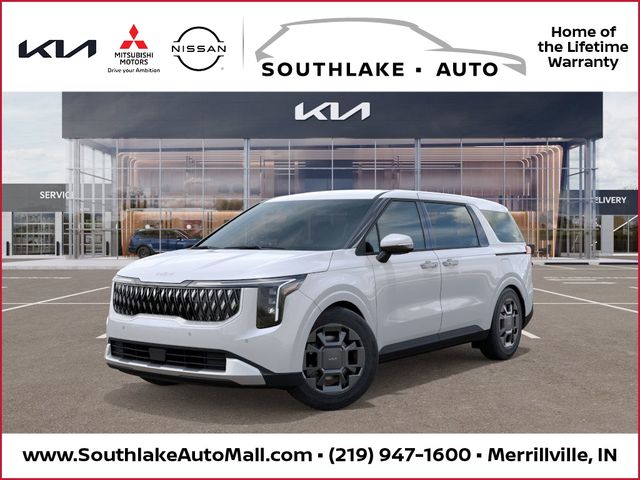 Snow White Pearl 2026 Kia Carnival Hybrid Minivan Front-Wheel Drive 6-Speed Automatic