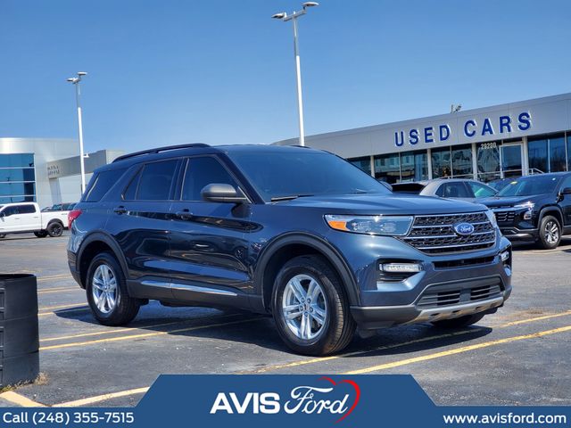 Stone Blue Metallic 2024 Ford Explorer XLT AWD SUV / Crossover All-Wheel Drive Automatic