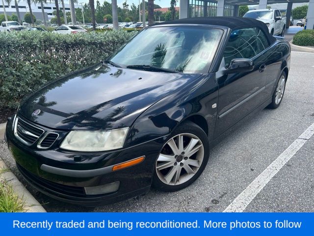 Jet Black Metallic 2007 Saab 9-3 Convertible Front-Wheel Drive 5-Speed Automatic