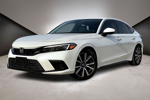White 2023 Honda Civic Hatchback EX-L FWD Hatchback Front-Wheel Drive Continuously Variable Transmission