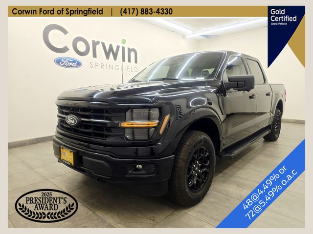 Black 2024 Ford F-150 Pickup Truck Four-Wheel Drive Automatic