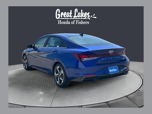 Intense Blue 2022 Hyundai Elantra Limited FWD Sedan Front-Wheel Drive Continuously Variable Transmission