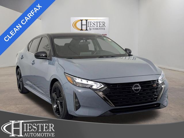 Atlantic Gray Metallic/Super Black 2024 Nissan Sentra Sedan Front-Wheel Drive Continuously Variable Transmission