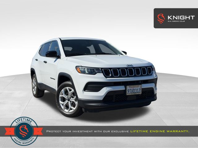 Bright White Clearcoat 2025 Jeep Compass SUV / Crossover Four-Wheel Drive 8-Speed Automatic