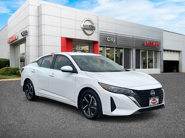 White (Fresh Powder) 2024 Nissan Sentra Sedan Front-Wheel Drive Continuously Variable Transmission