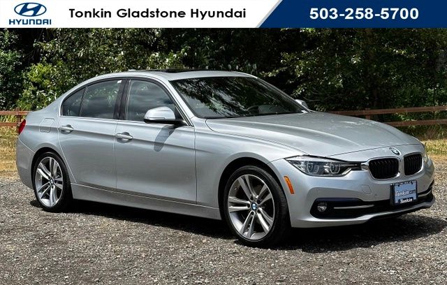 Glacier Silver Metallic 2018 BMW 3 Series Sedan Rear-Wheel Drive 8-Speed Automatic
