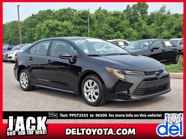 Midnight Black Metallic 2023 Toyota Corolla Sedan Front-Wheel Drive Continuously Variable Transmission