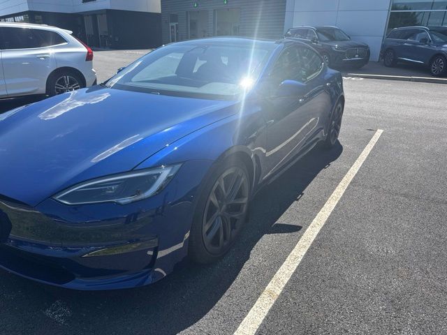 Blue 2025 Tesla Model S Sedan All-Wheel Drive 1-Speed Automatic