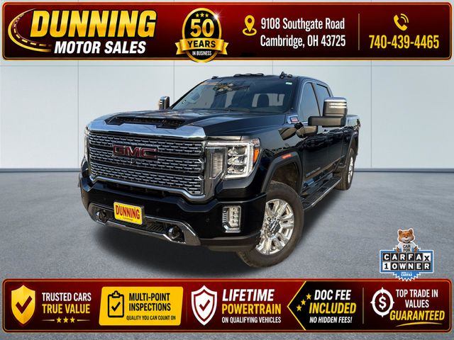 Onyx Black 2022 GMC Sierra 2500HD Denali Crew Cab 4WD Pickup Truck Four-Wheel Drive Automatic