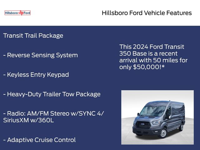 2024 Carbonized Gray Metallic Ford Transit Cargo Van Base AWD Van