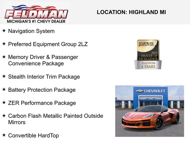 New 2025 Chevrolet Corvette For Sale in New Hudson, MI