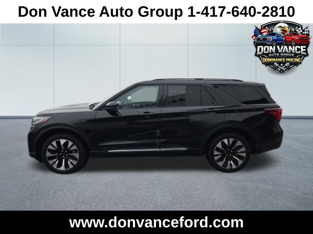 Black Metallic 2025 Ford Explorer Platinum AWD SUV / Crossover All-Wheel Drive Automatic