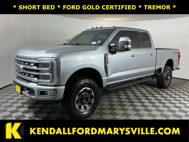 Silver Metallic 2024 Ford F-350 Super Duty Pickup Truck Four-Wheel Drive Automatic