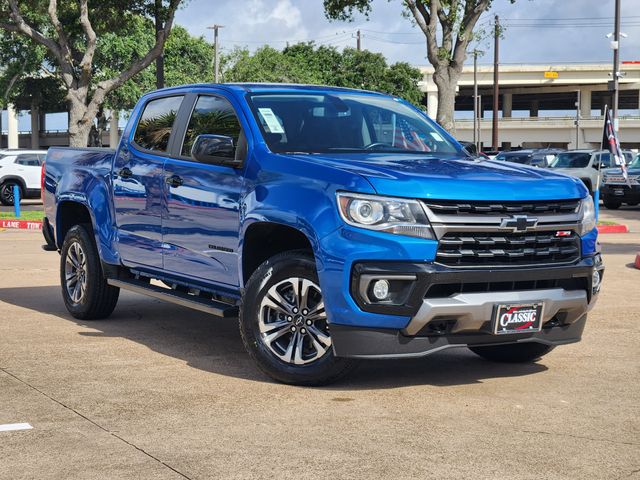 Bright Blue Metallic 2022 Chevrolet Colorado Z71 Crew Cab 4WD Pickup Truck Four-Wheel Drive 8-Speed Automatic