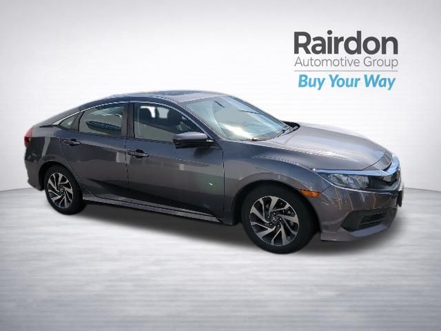 Gray (Modern Steel Metallic) 2018 Honda Civic Sedan Front-Wheel Drive Continuously Variable Transmission