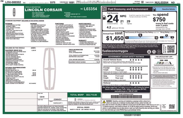 Used 2022 Lincoln Corsair For Sale in Grove City, OH
