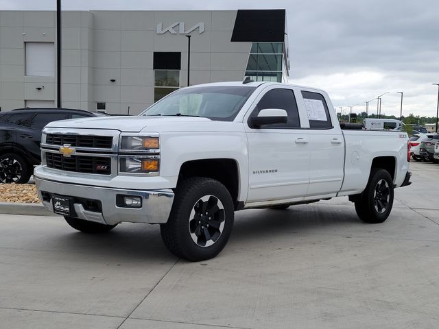 Summit White 2015 Chevrolet Silverado 1500 LT Double Cab 4WD Pickup Truck Four-Wheel Drive 6-Speed Automatic Overdrive