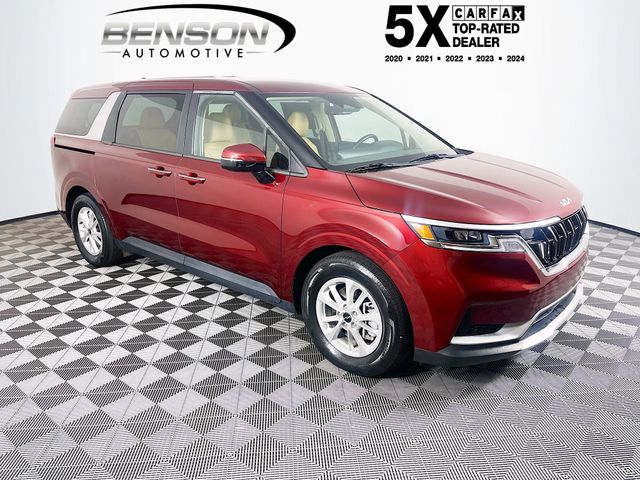 Flare Red 2023 Kia Carnival LX FWD Minivan Front-Wheel Drive 8-Speed Automatic