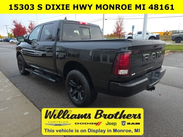 2017 Ram 1500 Night - Brilliant Black Crystal Pearlcoat exterior view 11