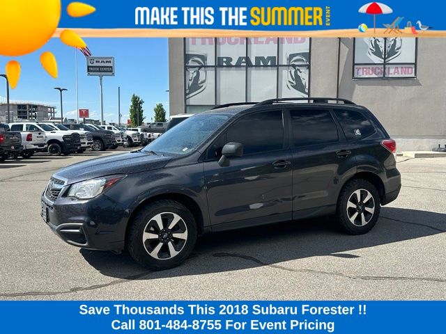 Dark Gray Metallic 2018 Subaru Forester SUV / Crossover All-Wheel Drive Continuously Variable Transmission