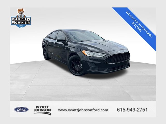 Black 2019 Ford Fusion Sedan Front-Wheel Drive 6-Speed Automatic