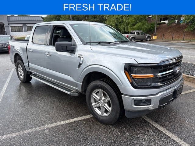 Iconic Silver Metallic 2025 Ford F-150 Pickup Truck Four-Wheel Drive Automatic