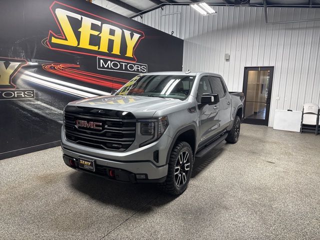 Sterling Metallic 2025 GMC Sierra 1500 AT4 Crew Cab 4WD Pickup Truck Four-Wheel Drive Automatic