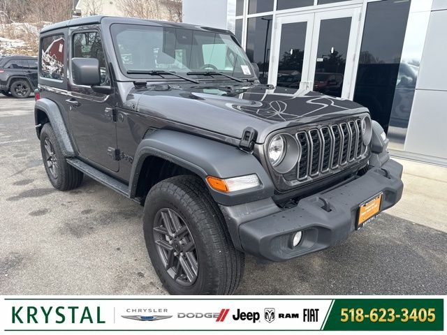 Gray (Granite Crystal Metallic Clearcoat) 2025 Jeep Wrangler Sport S 2-Door 4WD SUV / Crossover Four-Wheel Drive 8-Speed Automatic