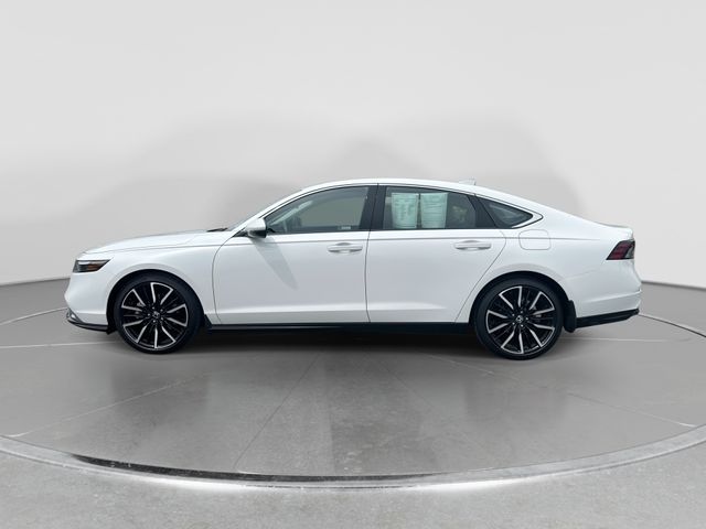 Platinum White Pearl 2024 Honda Accord Hybrid Touring FWD Sedan Front-Wheel Drive Continuously Variable Transmission