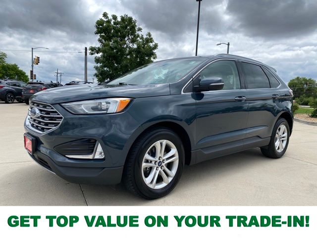 Blue Metallic 2019 Ford Edge SEL AWD SUV / Crossover All-Wheel Drive 8-Speed Automatic