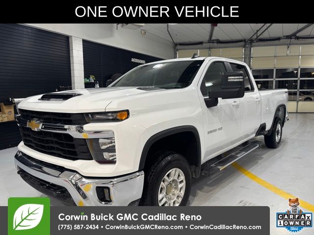 Summit White 2025 Chevrolet Silverado 2500HD LT Crew Cab 4WD Pickup Truck Four-Wheel Drive Automatic