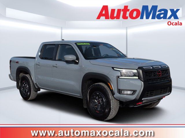 Boulder Gray 2025 Nissan Frontier Pickup Truck Four-Wheel Drive 9-Speed Automatic Overdrive