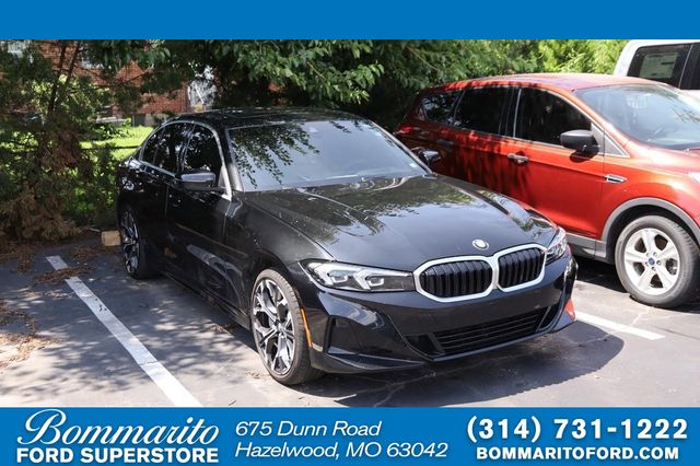 Black Sapphire Metallic 2025 BMW 3 Series Sedan All-Wheel Drive 8-Speed Automatic
